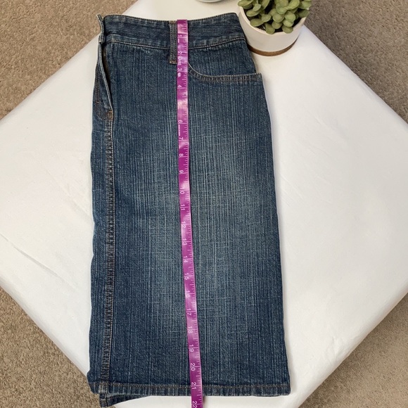 ANN TAYLOR LOFT JEAN SKIRT - Picture 7 of 8